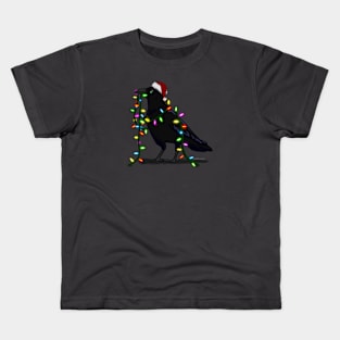 Christmas Crow Kids T-Shirt